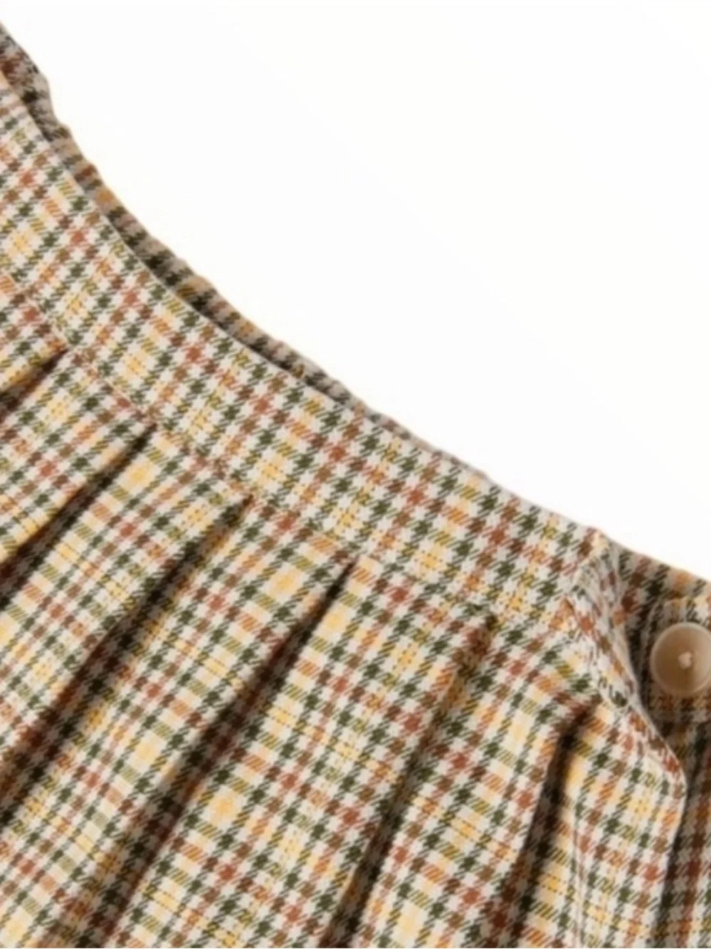 Zara Plaid Pleated Mini Skirt